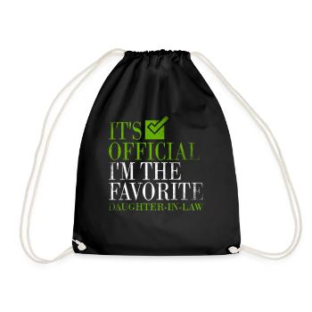 I'm The Favorite Daughter-In-Law - Drawstring Bag - black - Front