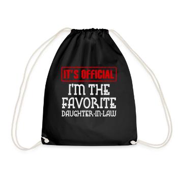 Je suis la belle-fille préférée - Sac de sport léger - noir - Devant