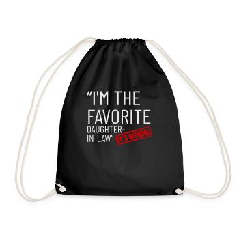 Je suis la belle-fille préférée - Sac de sport léger - noir - Devant