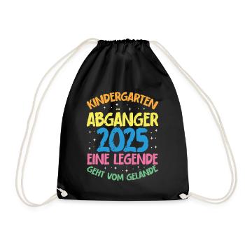 Farewell Children Kindergarten Graduates 2025 - Drawstring Bag - black - Front