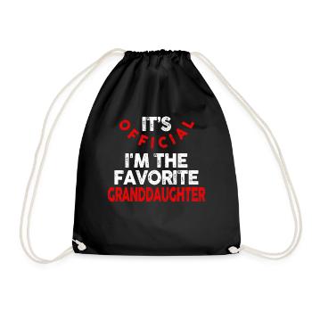 Je suis la petite-fille préférée - Sac de sport léger - noir - Devant
