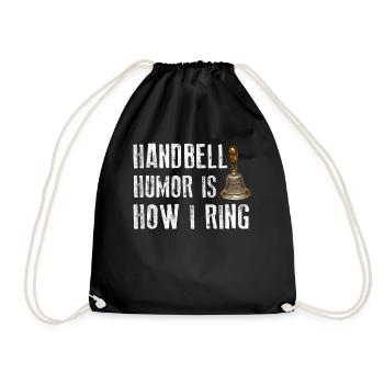 Choir Music Instrument Handbell Choir - Drawstring Bag - black - Front