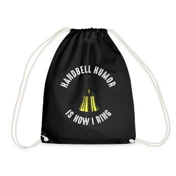 Choir Music Instrument Handbell Choir - Drawstring Bag - black - Front