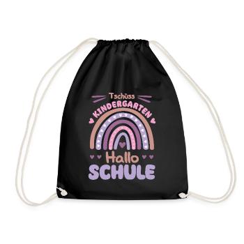Farewell Children Kindergarten Graduates 2024 - Drawstring Bag - black - Front