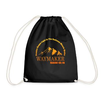 Waymaker Promise Keeper Miracle Worker - Drawstring Bag - black - Front