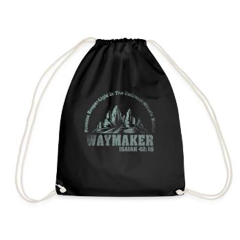 Waymaker Promise Keeper Miracle Worker - Drawstring Bag - black - Front