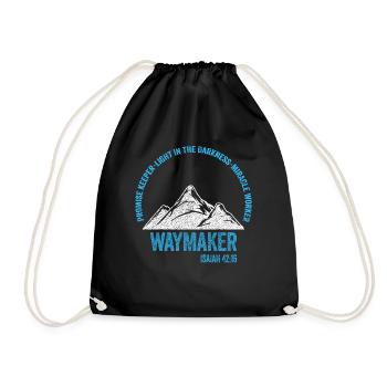 Waymaker Promise Keeper Miracle Worker - Drawstring Bag - black - Front