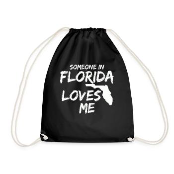 Quelqu’un en Floride m’aime - Sac de sport léger - noir - Devant