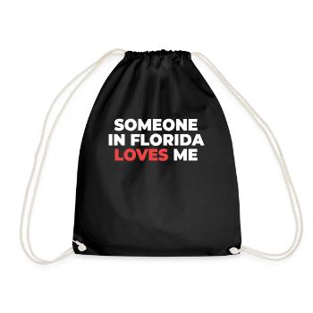 Quelqu’un en Floride m’aime - Sac de sport léger - noir - Devant