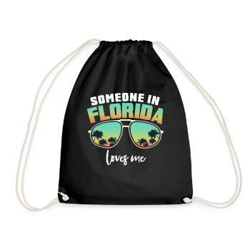 Quelqu’un en Floride m’aime - Sac de sport léger - noir - Devant