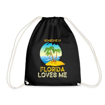 Quelqu’un en Floride m’aime - Sac de sport léger - noir - Devant