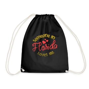 Quelqu’un en Floride m’aime - Sac de sport léger - noir - Devant
