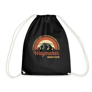 Waymaker Promise Keeper Miracle Worker - Drawstring Bag - black - Front