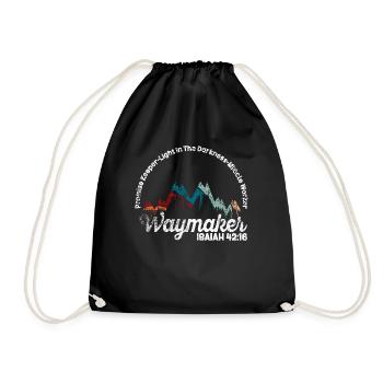 Waymaker Promise Keeper Miracle Worker - Drawstring Bag - black - Front