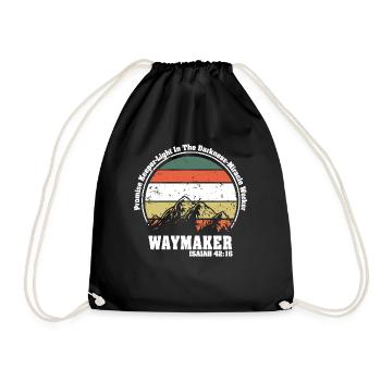 Waymaker Promise Keeper Miracle Worker - Drawstring Bag - black - Front