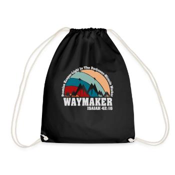 Waymaker Promise Keeper Miracle Worker - Drawstring Bag - black - Front
