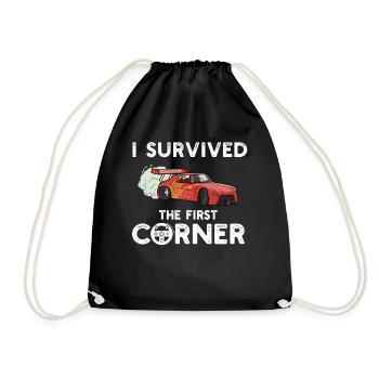 Simracer Esports Enthusiast Sim Racing - Drawstring Bag - black - Front