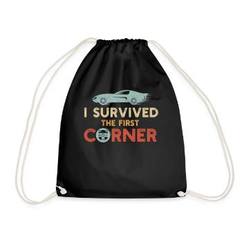 Simracer Esports Enthusiast Sim Racing - Drawstring Bag - black - Front