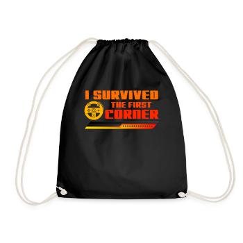 Simracer Esports Enthusiast Sim Racing - Drawstring Bag - black - Front