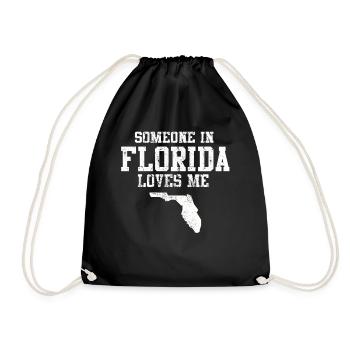 Quelqu’un en Floride m’aime - Sac de sport léger - noir - Devant