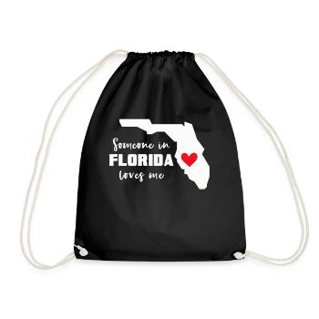 Quelqu’un en Floride m’aime - Sac de sport léger - noir - Devant