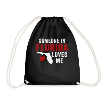 Quelqu’un en Floride m’aime - Sac de sport léger - noir - Devant