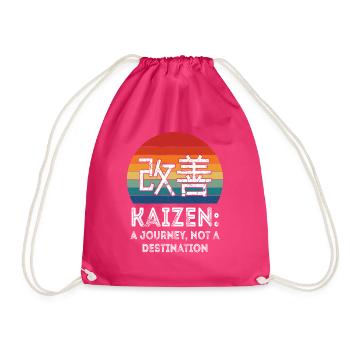 Kaizen: Eine Reise, kein Ziel - Turnbeutel - Fuchsia - Vorne