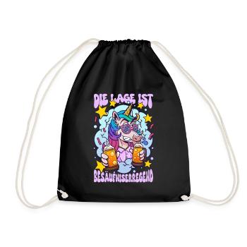 Die Lage Ist Besäufniserregend - Drawstring Bag - black - Front
