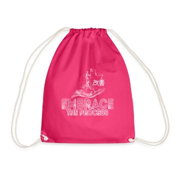 Japanische Kaizen begrüßen den Prozess - Turnbeutel - Fuchsia - Vorne