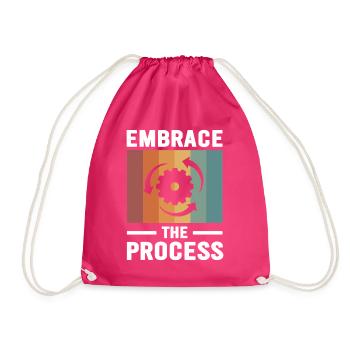 Japanische Kaizen begrüßen den Prozess - Turnbeutel - Fuchsia - Vorne