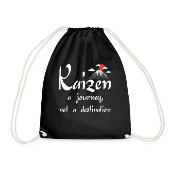 Kaizen : un voyage, pas une destination - Sac de sport léger - noir - Devant