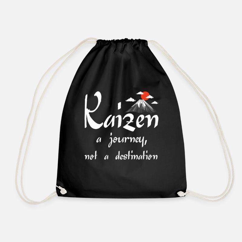Kaizen : un voyage, pas une destination - Sac de sport léger - noir