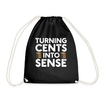 Numismatics Coin Collector Passion - Drawstring Bag - black - Front