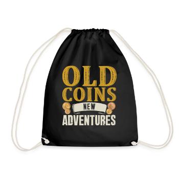 Numismatics Coin Roman Collection - Drawstring Bag - black - Front