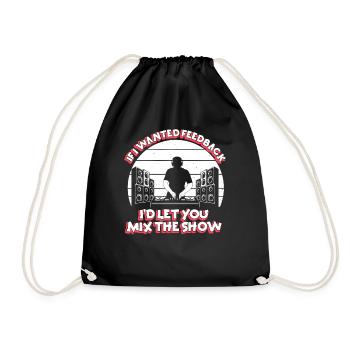 Si je voulais un ingénieur du son en retour - Sac de sport léger - noir - Devant