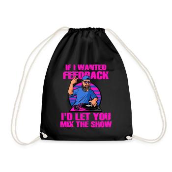 Si je voulais un ingénieur du son en retour - Sac de sport léger - noir - Devant