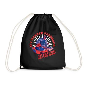 Si je voulais un ingénieur du son en retour - Sac de sport léger - noir - Devant