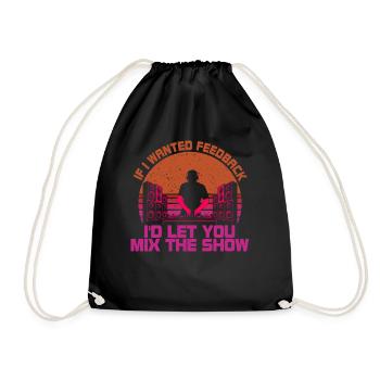 Si je voulais un ingénieur du son en retour - Sac de sport léger - noir - Devant