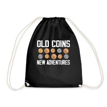 Numismatics Coin Roman Collection - Drawstring Bag - black - Front