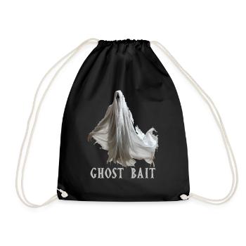 Living The Spook Life Ghost Bait - Drawstring Bag - black - Front