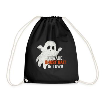Beware Ghost Bait In Town Spooky - Drawstring Bag - black - Front