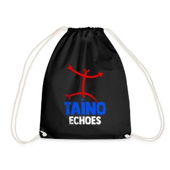Taíno Echoes Caribbean Ancestry Pride - Drawstring Bag - black - Front
