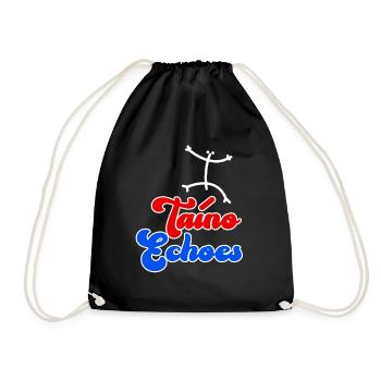 Taíno Echoes Caribbean Ancestry Pride - Drawstring Bag - black - Front