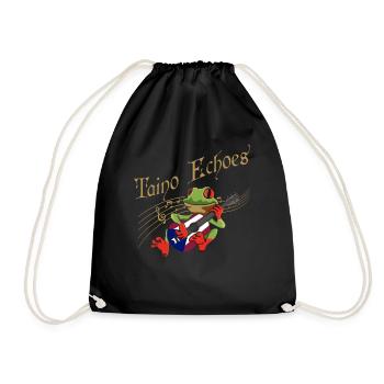 Taíno Echoes Caribbean Ancestry Pride - Drawstring Bag - black - Front