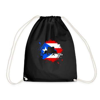 Taíno Echoes Caribbean Ancestry Pride - Drawstring Bag - black - Front