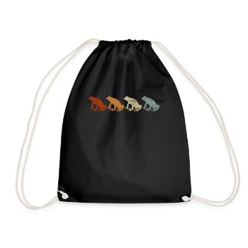 Taíno Echoes Caribbean Ancestry Pride - Drawstring Bag - black - Front