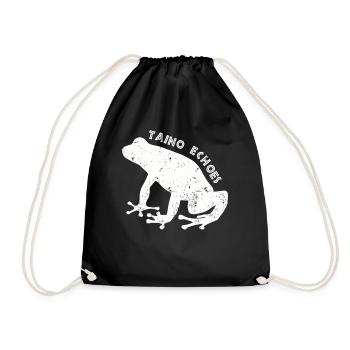 Taíno Echoes Caribbean Ancestry Pride - Drawstring Bag - black - Front