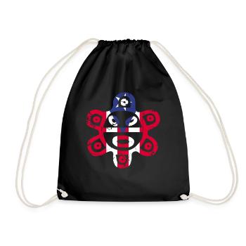 Taíno Echoes Caribbean Ancestry Pride - Drawstring Bag - black - Front