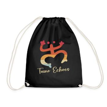 Taíno Echoes Caribbean Ancestry Pride - Drawstring Bag - black - Front