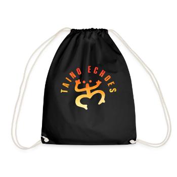 Taíno Echoes Caribbean Ancestry Pride - Drawstring Bag - black - Front